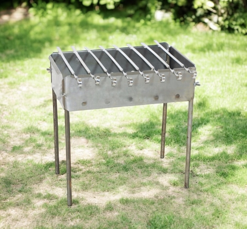 зображення_viber_2025-12-22_15-13-28-119 Мангал 2мм на 10 шампурів (57*27*15 см) - Зображення 1