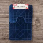 VZ0197Blue Набір ковриків 50х80+50х40см синій Vezer