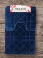 VZ0197Blue Набір ковриків 50х80+50х40см синій Vezer