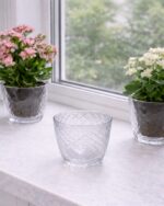 KRS-221 Горщик для квітів 0,75л Орхідея (прозорий)