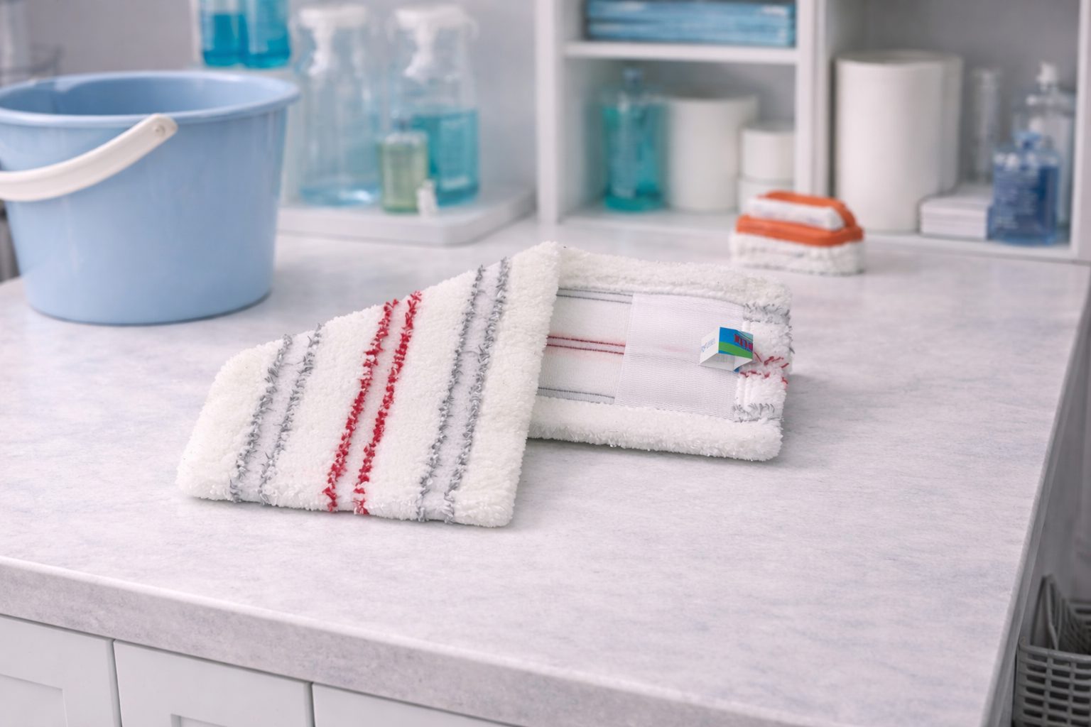 3376 3376 Запаска DBN ЧЕРВОНА (мікрофібра гладка) Польща 40*10см - Зображення 1