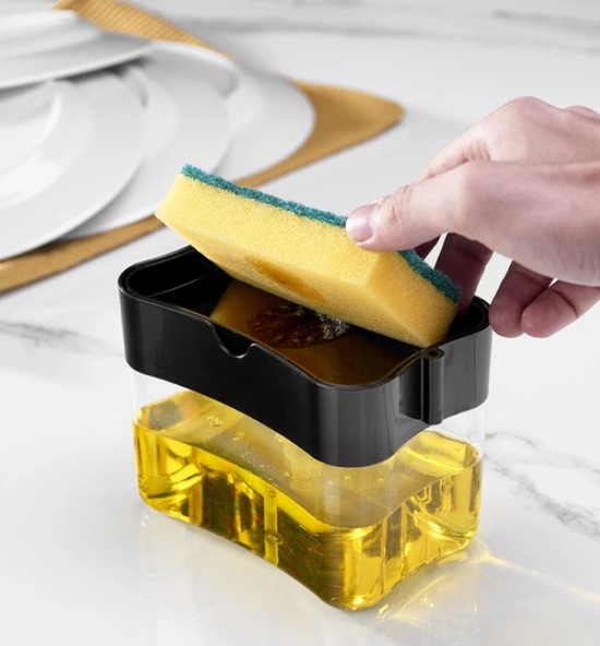 доз1 АК 627 Дозатор для миючого засобу з губкою AKAY - Зображення 1