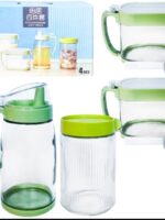 6060-04 Набір ємностей Classic (пляшка для олії-550мл, ємність-600мл, ємність-2 шт-450мл) "S&T"