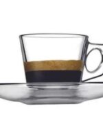 97301 Набір кружок з блюдцем для кави 80мл (6шт) Вела