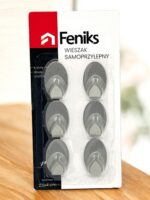 7741 Крючок метал. овал 6шт на липучці Польща