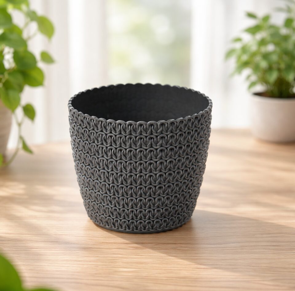 а1 733 Горщик Магнолія Джерсі 190мм антрацит # - Зображення 1