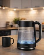 Електрочайник EKL-F115 скло, чорний, 1.7л 2200Вт Ardesto #