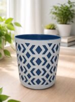 793 Горщик для квітів АЦТЕК 300мм світло-сірий/морський