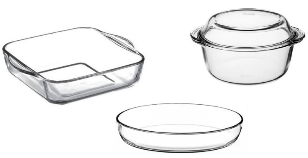 каст 159071 Набір форм для запікання Боркам (1.95л;1.55л; 2.1л) - Зображення 1