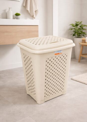 570 Корзина для білизни Rattan 54л крем
