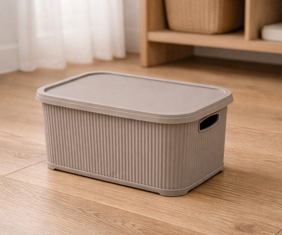 кош6 UN374 Кошик з кришкою 6л коричневий NOSTALGIA - Зображення 1