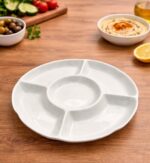 2960 Менажниця керам. кругла на 5 секцій 15см