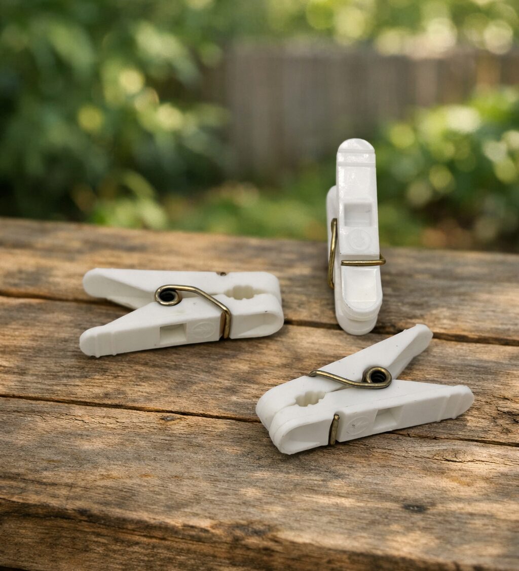 пр2 Прищепка "Біла" (100 уп в мішку) - Зображення 1