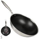 10385-28 Сковорода WOK з антипригарним покриттям "Соти" d28*8см інд.дно Stenson