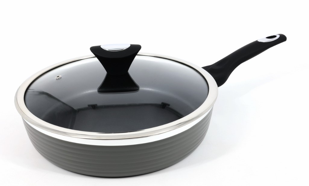 ско 3044 А+ Сковорода з кришкою 28см антипригарне покриття - Зображення 1