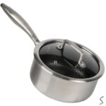 10384-16 Ковш з антипригарним покриттям з кришкою "Соти" 1,4л (d16*7,5см) Stenson