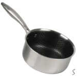 10384-16 Ковш з антипригарним покриттям з кришкою "Соти" 1,4л (d16*7,5см) Stenson - Зображення 2