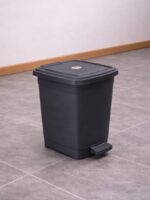 1054 Відро для сміття 25л з педаллю сірий UKSAN