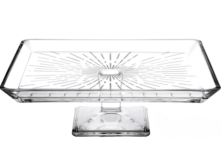 юл 950007 Блюдо на ніжці 24*24см Мадлен Крісталін - Зображення 1
