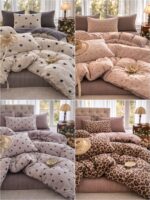 004-140 Набір постільної білизни сімейний (дві підковдри) Муслін-жатка