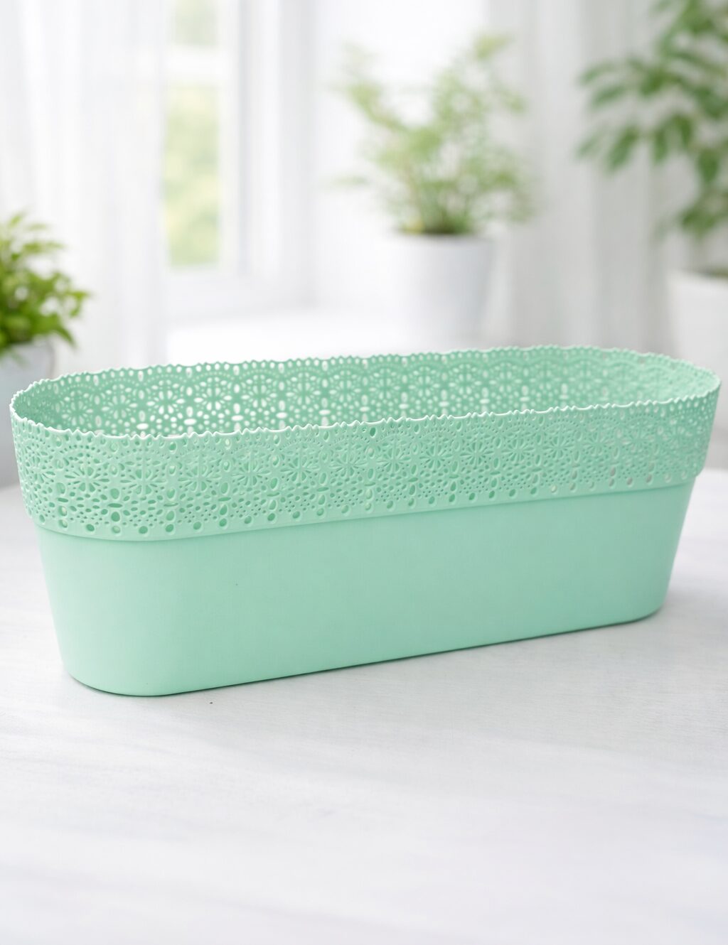 г1 653 Горщик Белла 300 овальний 66-мятний # - Зображення 1