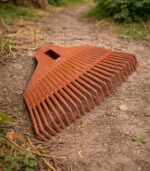 Граблі садові (веєр) середній помаранчева