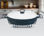 Марміт керам. на підставці MR-11560-74 2,5л овал 37,5см чорний Maestro