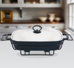 Марміт керам. на підставці MR-11460-73 (36,25см) прям. 1,8л чорний Maestro