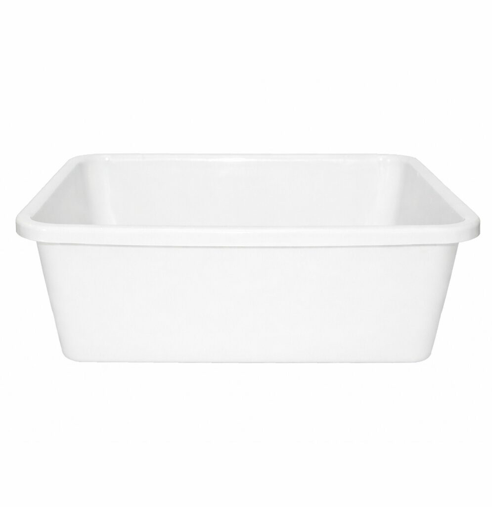 мис8л1 263 Миска прямокутна 8л білий # - Зображення 1
