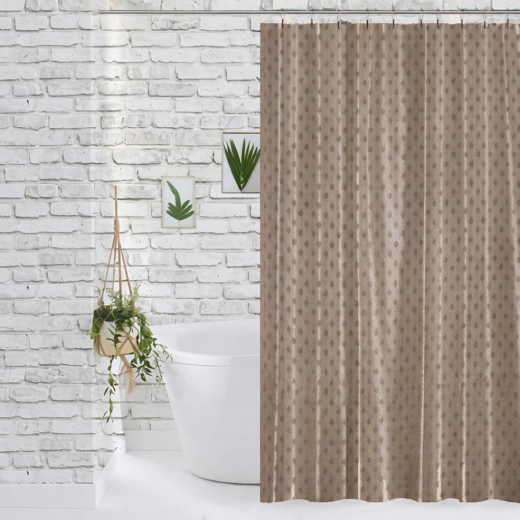 шт JC12-1103 Шторка з поліестеру 180х180 Жакард Cappucino Dariana - Зображення 1