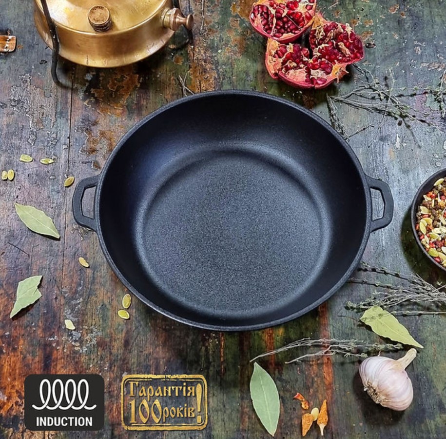 жар1 Т104 Жаровня чавунна лита 28*6см "S&T" - Зображення 1