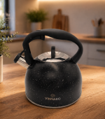 5214-GR-VN Чайник нерж зі свистком 3л Vinnarc