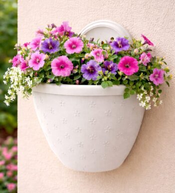 Горщик для квітів настінний 2л білий Консенсус