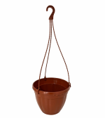 1510 Горщик для квітів підвісний d240 31-теракот + 1501 Підвіска l-50см теракот #