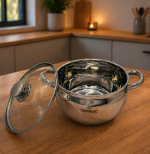 5547-VN Каструля нерж. з кришкою 4,7л Bubles