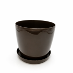 207+609  Горщик Магнолія з  підставкою  360 мокка