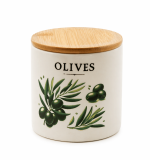 ZFS465 BO Банка 450мл з дер.кришкою Оливки Interos