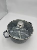 GR-0324CE Sense Каструля кругла 24см,4,5л з антипр.керам. покриттям і кришкою скло Vinnarc - Зображення 3