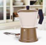 Кавоварка алюм. MR-1657-3-BEIGE  "Espresso Moka" 150мл Maestro - Зображення 2