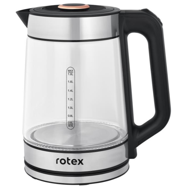 92 Електрочайник RKT 92-SGS 1500Вт 1,8л Rotex # - Зображення 1