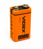Батарейки Videx 6F22/9V (Крона) 1pcs SHRINK