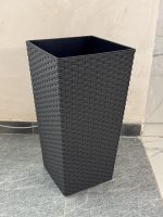 573 Горщик для квітів Фінезія 250*250 ротанг-графіт.металік # - Зображення 2