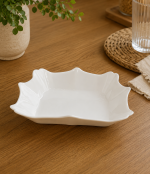 LFHSP90 white Тарілка 9" 1/6/48 квадратна глибока 6шт/уп Flower Vinnarc