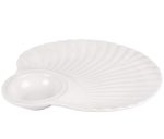 MC4283-13 Блюдо з соусницею порцеляна "Shell" 33.5*30.5*3.5см
