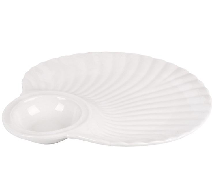 мен MC4283-13 Блюдо з соусницею порцеляна "Shell" 33.5*30.5*3.5см - Зображення 1