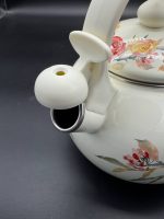 48/L Чайник 2,2л зі свистком, пластикова ручка FT7 BEIGE HANDLE Троянда - Зображення 4