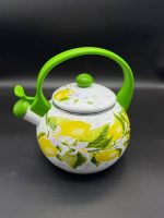 47/L  Чайник 2,2л зі свистком, пласт. ручка FT7 GREEN HANDLE лимони - Зображення 2
