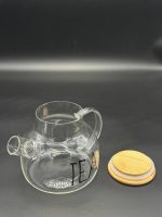 TP1000H ДЕКОР   Чайник скляний з  БАМБУКОВОЮ  кришкою 1000 мл Interos - Зображення 3