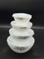 6808  Набір салатників з кришкою 1/4 (7"+6"+5"+4.2")  Лаванда Vinnarc - Зображення 2