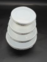 6808  Набір салатників з кришкою 1/4 (7"+6"+5"+4.2")  Лаванда Vinnarc - Зображення 4